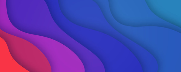  Trendy simple fluid color abstract background with dynamic wave line effect. Illustration For Wallpaper, Banner, Background, Card, Book Illustration, landing page