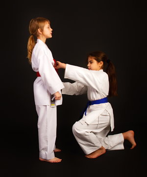karate girl help