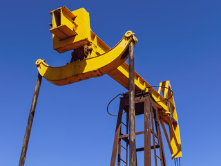 Pumping unit as the oil pump installed on a well