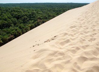 The Dune of Pilat, the tallest sand dune in Europe. La Teste-de-Buch, Arcachon Bay, Aquitaine,...