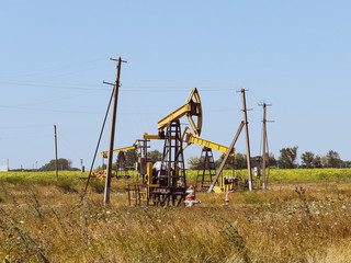 Pumping unit as the oil pump installed on a well