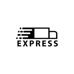 express logo template design vector icon illustration