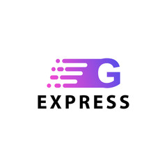 express logo template design vector icon illustration