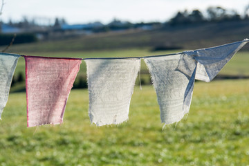 Wäscheleine in der Sonne