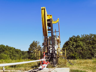 Pumping unit as the oil pump installed on a well