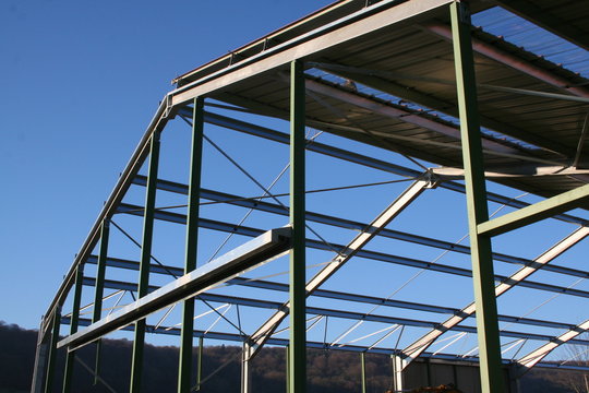 Construction d'un hangar en acier galvanisé