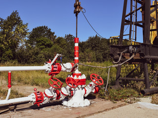 Pumping unit as the oil pump installed on a well