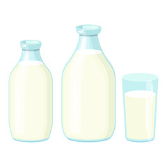 Milk bottle vector design illustration isolated on white background