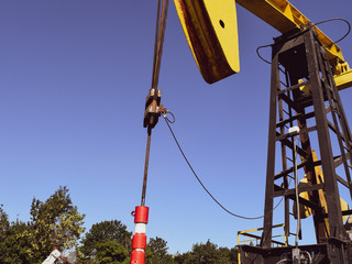 Pumping unit as the oil pump installed on a well