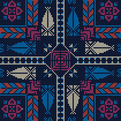Palestinian embroidery pattern 257