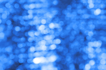 Naklejka premium Classic blue abstract blur color bokeh light design backdrop. Colour gradient
