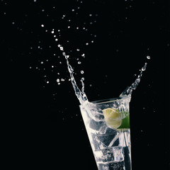 Party concept with alcoholic cocktails, night club and nightlife.