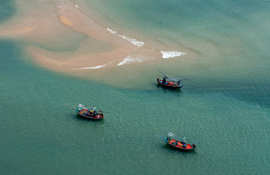 Fishing Boats at Aow Manaow Prachuap Kirikan