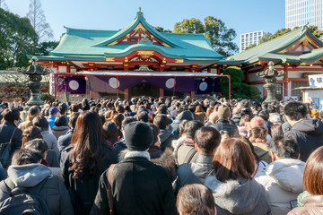 日枝神社の初詣