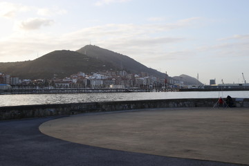 View of the estuary of Bilbao