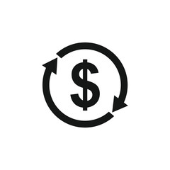 money convert icon vector illustration sign