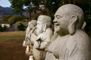 Fototapeta na wymiar Japanese Seven Gods of Fortune