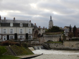 Vendôme, Loir et Cher, Centre, France, en hiver