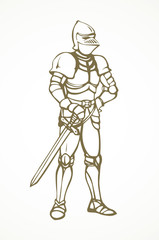 Knight. Vector drawing