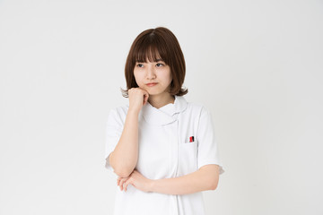 Obraz premium 疑問を感じる看護師