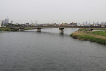 Fototapeta premium 神奈川県 鶴見川