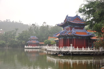 pagoda by the lake