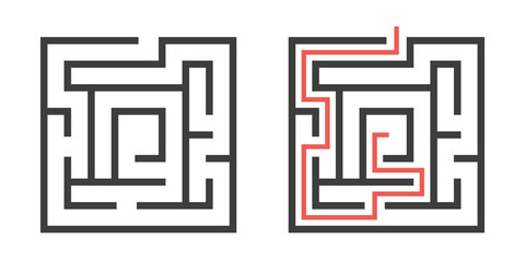 Mazes, task and solution