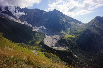 Alpine mountains in summer