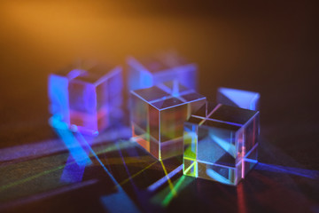 square prisms and lenses refract light