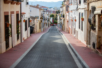 Calle de pueblo Mediterráneo