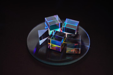 square prisms and lenses refract light