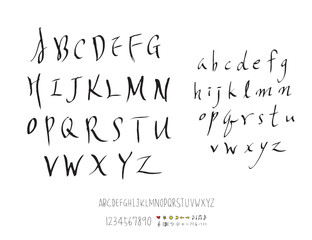 벡터 문자 / 손으로 쓴 글씨체