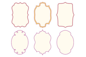 vector victorian vintage frames