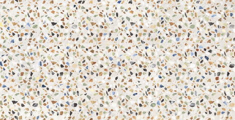 Colorful pebble stone background, terrazzo marble texture