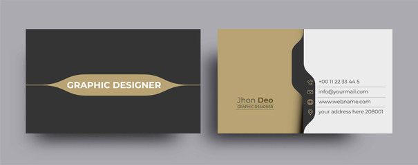 Modern Business Card - Creative and Clean Business Card Template.