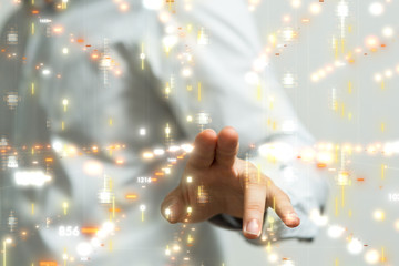 Innovation futuristic digital data binary code background technology