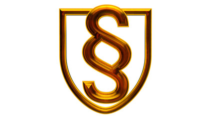 paragraph law sign digital in hand