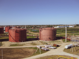 Tank the vertical steel. Capacities for storage of oil products