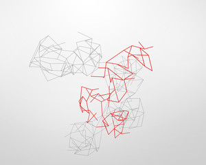 Abstract technology background in color. illustration.