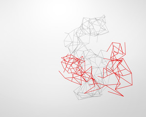 Abstract technology background in color. illustration.