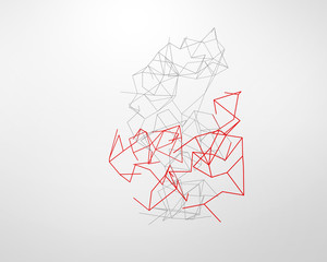 Abstract technology background in color. illustration.