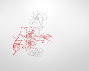 Abstract technology background in color. illustration.