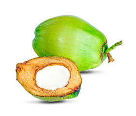 Coconut juice an isolated on white background