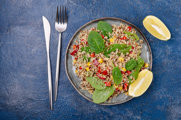 Quinoa salad with vegetables