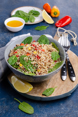 Quinoa salad with vegetables