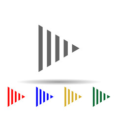 Arrow multi color style icon. Simple glyph, flat vector of arrows icons for ui and ux, website or mobile application on white background