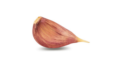 Garlic isolated on white background with clipping path