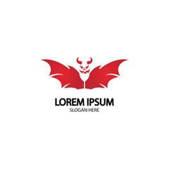 Devil logo vector icon template