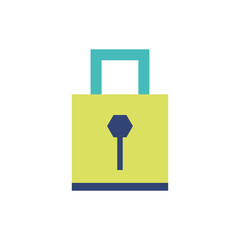 Isolated padlock icon vector design