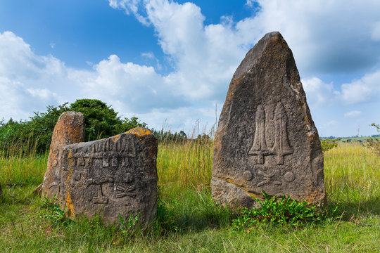 Tiya Stele field, Naciones, Ethiopia, Africa
